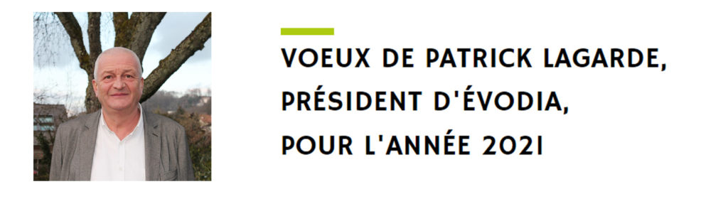 visuel des voeux du président d'Évodia pour 2021